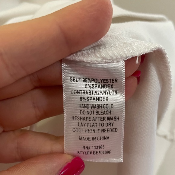 Francesca’s Sweetheart Lace Yoke Sleeveless Mini Dress in White - S - Picture 9 of 10